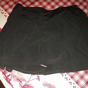 Black lululemon skort, size 8